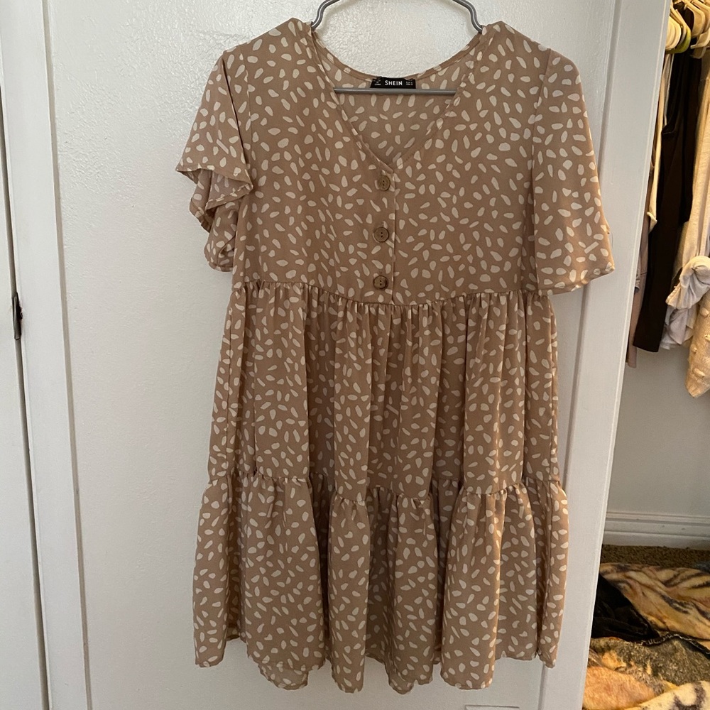 Flowy Tan Dress